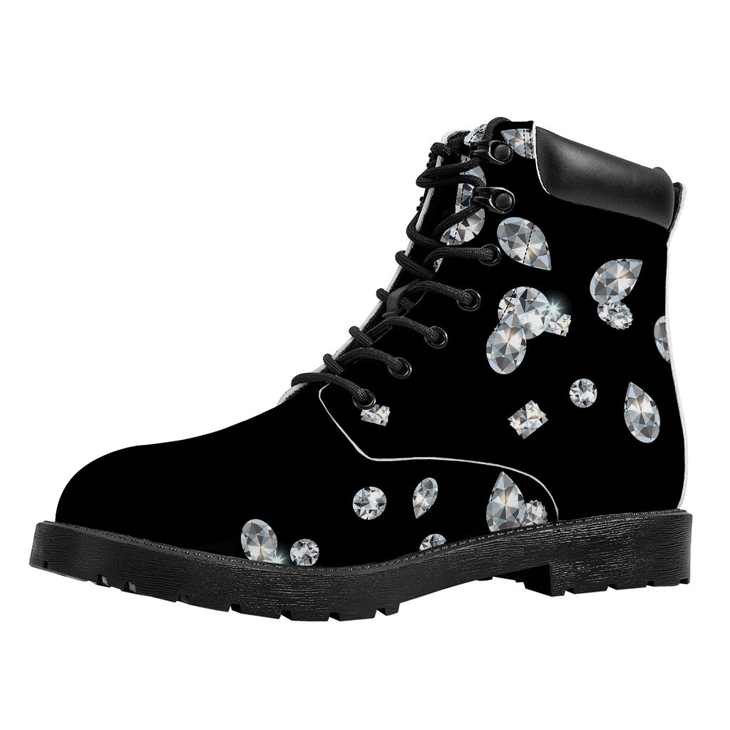Diamond Gems Print Work Boots
