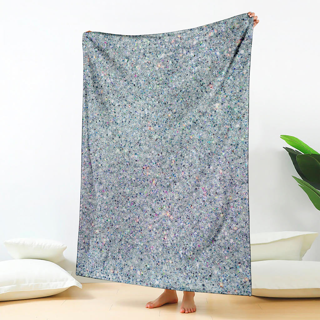 Diamond (NOT Real) Glitter Print Blanket