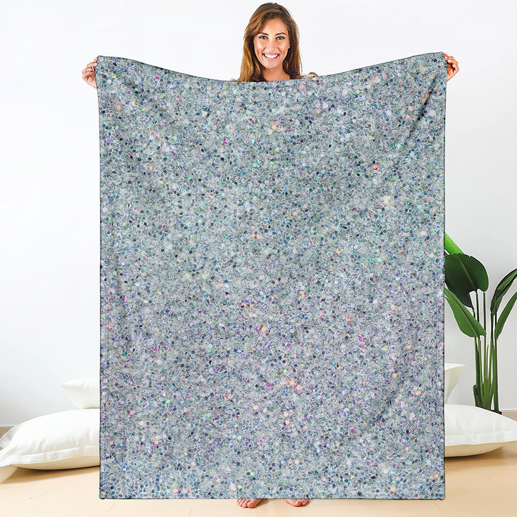 Diamond (NOT Real) Glitter Print Blanket