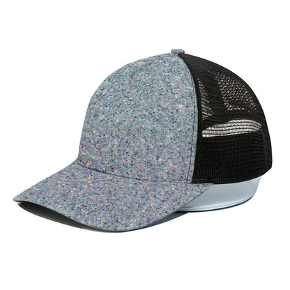 Diamond Glitter Artwork Print (NOT Real Glitter) Black Mesh Trucker Cap