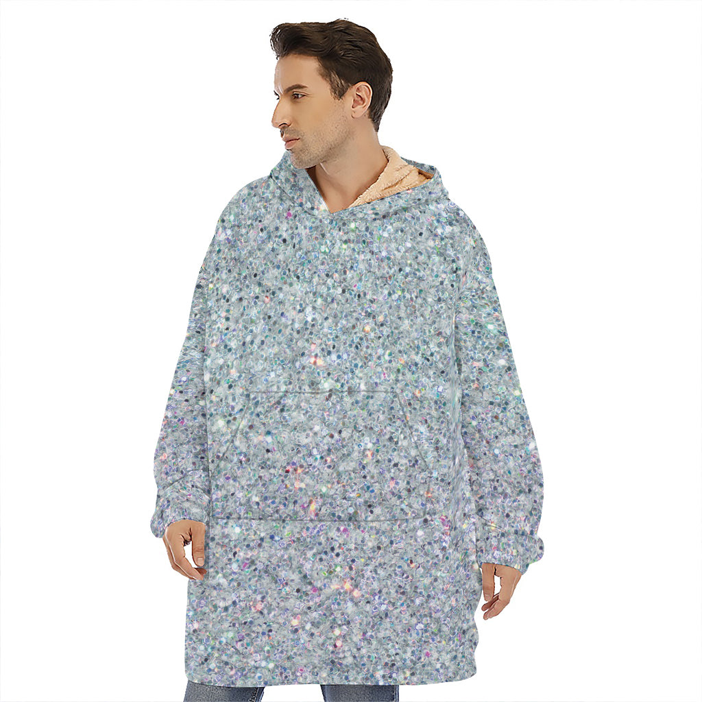 Diamond Glitter Artwork Print (NOT Real Glitter) Hoodie Blanket