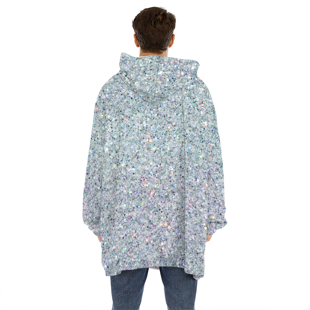 Diamond Glitter Artwork Print (NOT Real Glitter) Hoodie Blanket