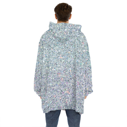 Diamond Glitter Artwork Print (NOT Real Glitter) Hoodie Blanket