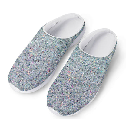 Diamond Glitter Artwork Print (NOT Real Glitter) Mesh Casual Shoes