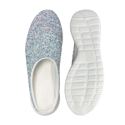 Diamond Glitter Artwork Print (NOT Real Glitter) Mesh Casual Shoes