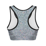 Diamond Glitter Artwork Print (NOT Real Glitter) Women's Sports Bra