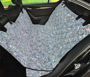 Diamond (NOT Real) Glitter Print Pet Car Back Seat Cover