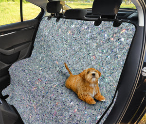 Diamond (NOT Real) Glitter Print Pet Car Back Seat Cover