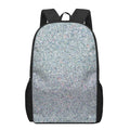 Diamond (NOT Real) Glitter Print 17 Inch Backpack