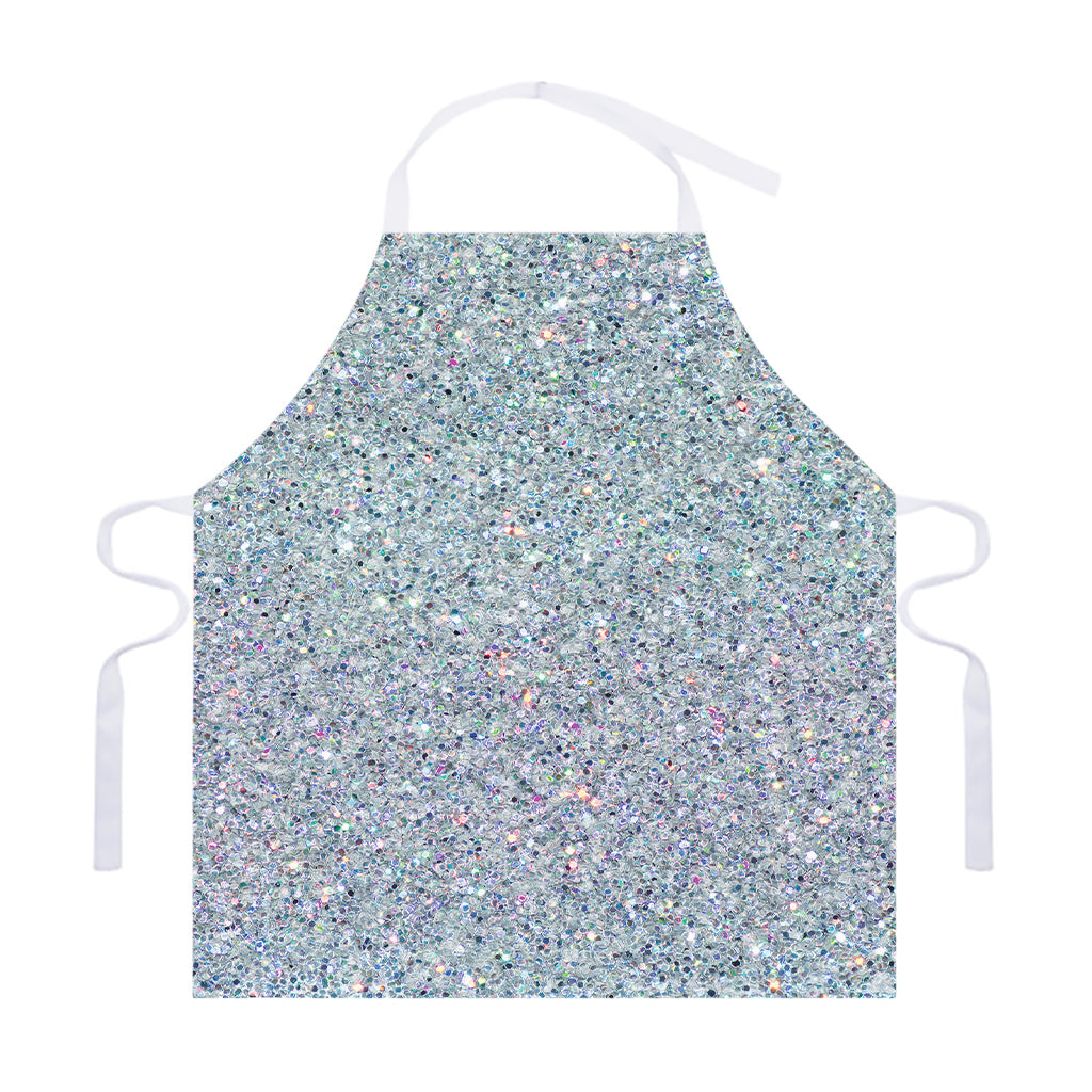 Diamond (NOT Real) Glitter Print Adjustable Apron