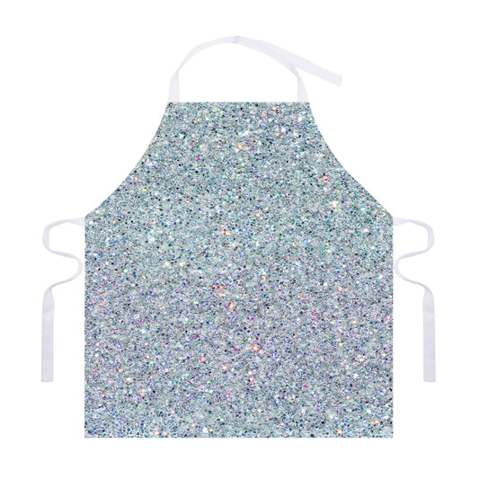 Diamond (NOT Real) Glitter Print Adjustable Apron