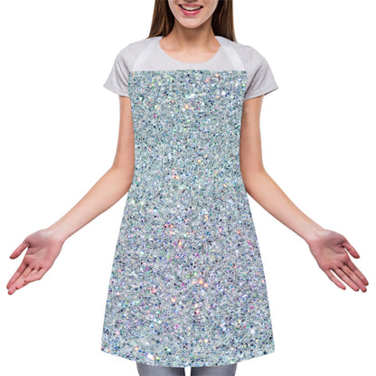 Diamond (NOT Real) Glitter Print Adjustable Apron