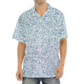Diamond (NOT Real) Glitter Print Aloha Shirt