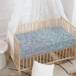 Diamond (NOT Real) Glitter Print Baby Crib Sheet