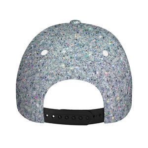 Diamond (NOT Real) Glitter Print Baseball Cap