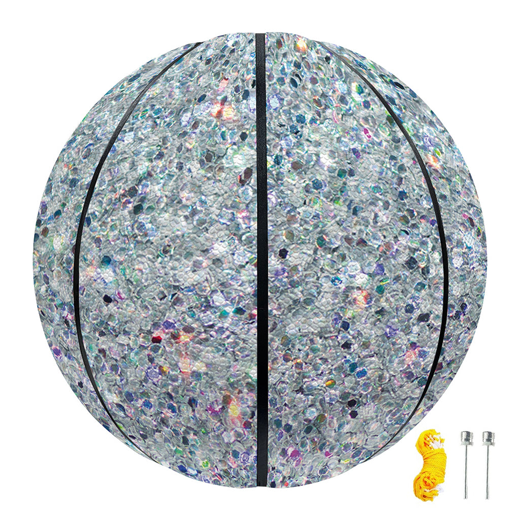 Diamond (NOT Real) Glitter Print Basketball