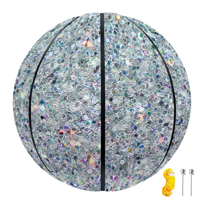 Diamond (NOT Real) Glitter Print Basketball