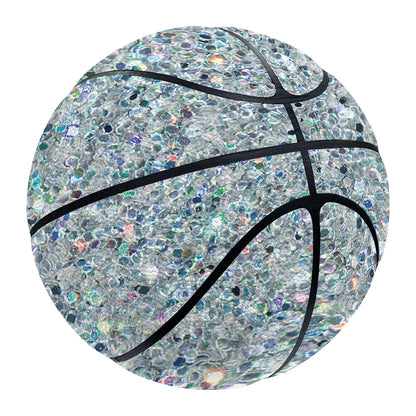 Diamond (NOT Real) Glitter Print Basketball
