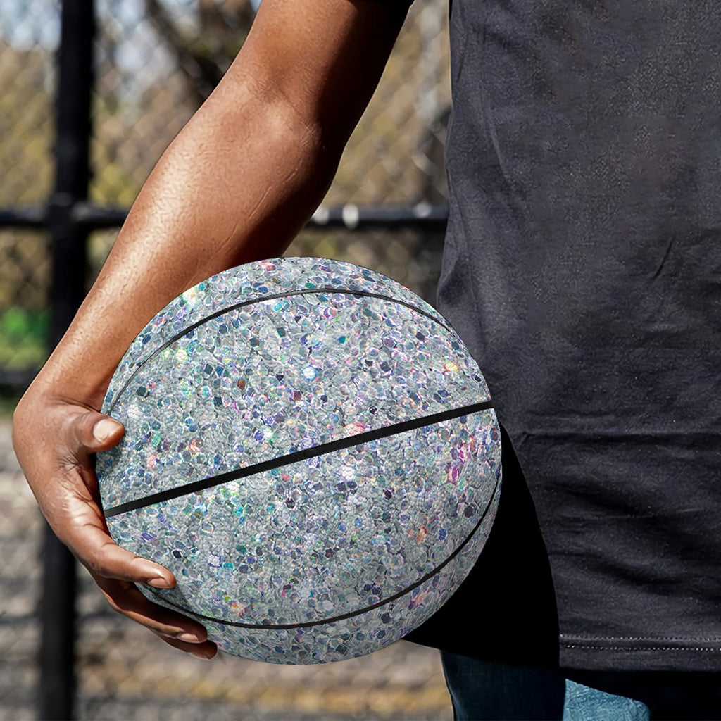 Diamond (NOT Real) Glitter Print Basketball