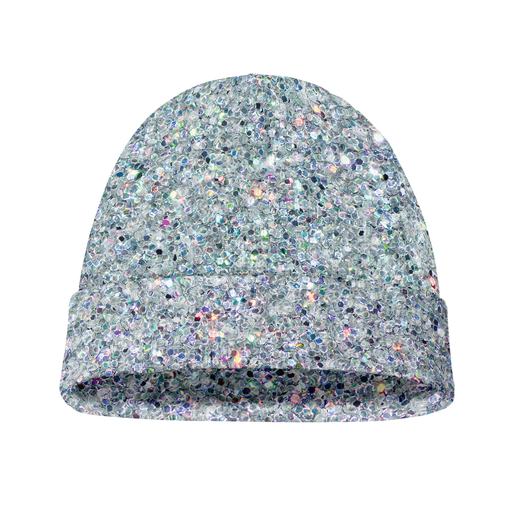 Diamond (NOT Real) Glitter Print Beanie