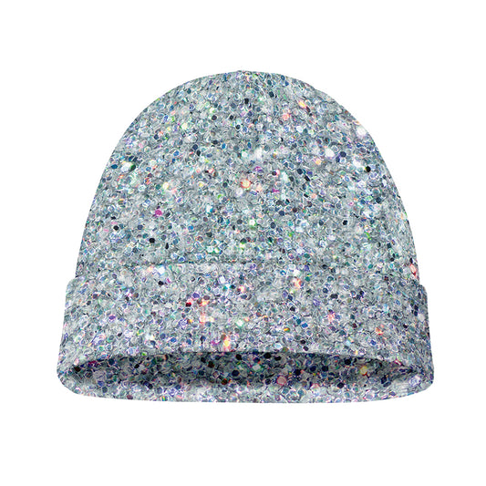 Diamond (NOT Real) Glitter Print Beanie