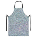 Diamond (NOT Real) Glitter Print Bib Apron With Pocket