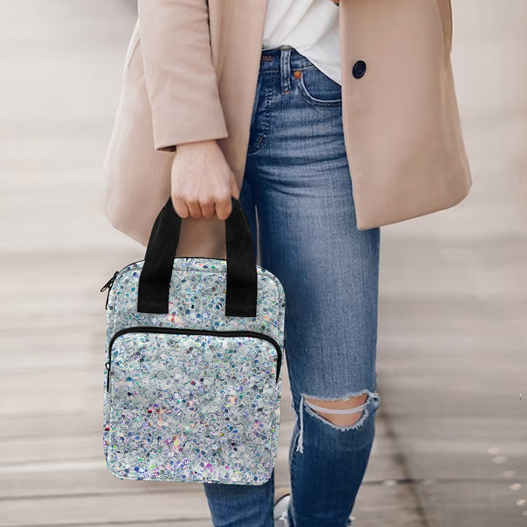 Diamond (NOT Real) Glitter Print Bible Tote Bag