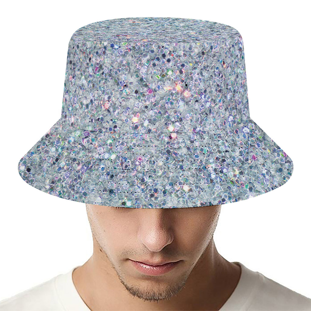 Diamond (NOT Real) Glitter Print Bucket Hat