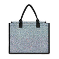 Diamond (NOT Real) Glitter Print Canvas Tote Bag