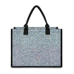 Diamond (NOT Real) Glitter Print Canvas Tote Bag