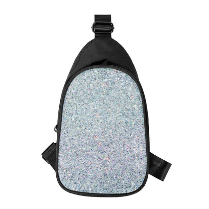 Diamond (NOT Real) Glitter Print Chest Bag