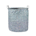 Diamond (NOT Real) Glitter Print Collapsible Laundry Basket