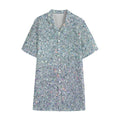 Diamond (NOT Real) Glitter Print Cotton Hawaiian Shirt