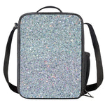 Diamond (NOT Real) Glitter Print Crossbody Lunch Bag
