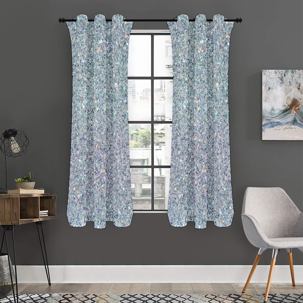 Diamond (NOT Real) Glitter Print Curtain