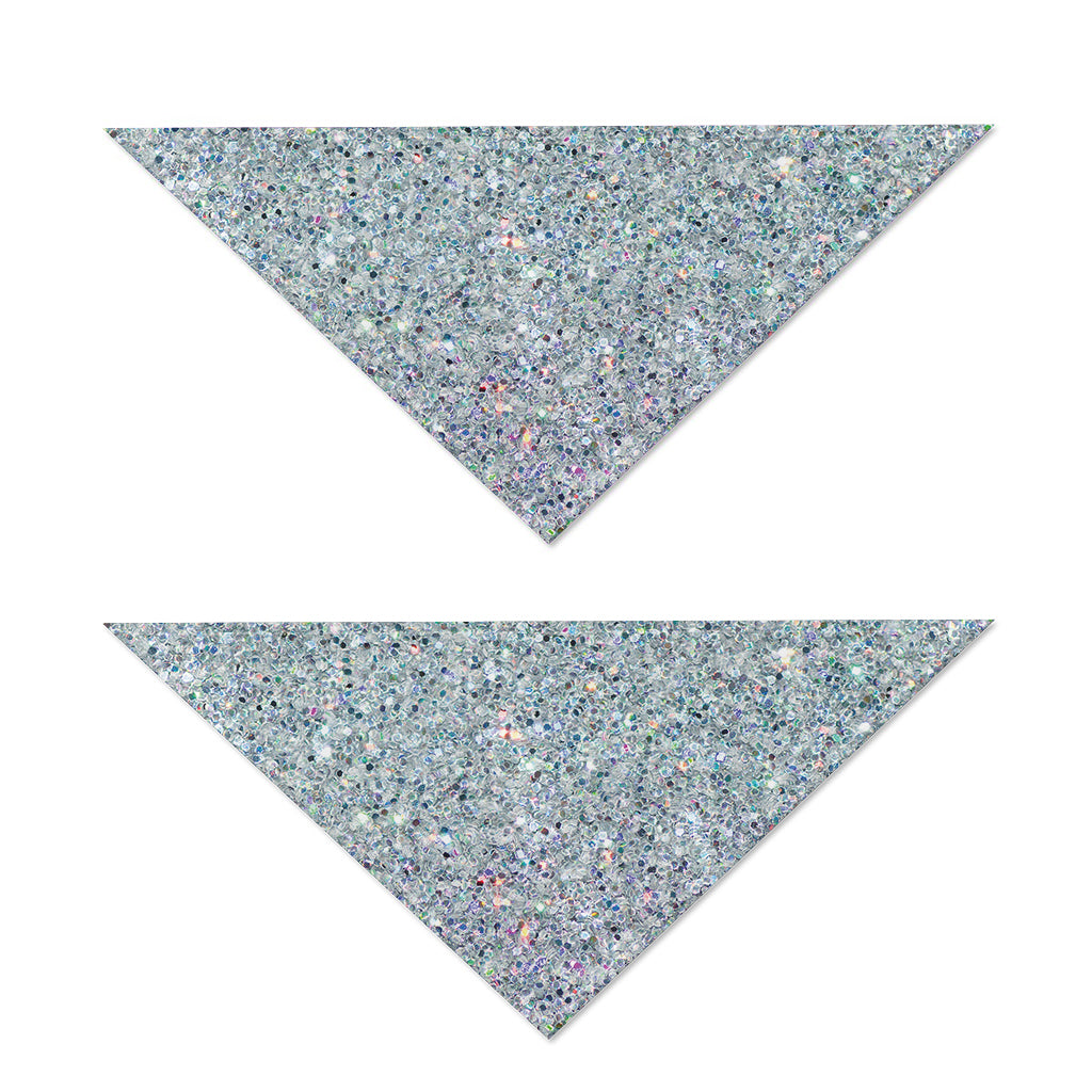 Diamond (NOT Real) Glitter Print Dog Bandana