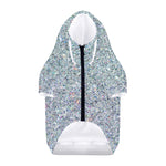 Diamond (NOT Real) Glitter Print Dog Zip Up Hoodie
