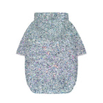 Diamond (NOT Real) Glitter Print Dog Zip Up Hoodie