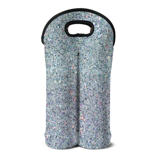 Diamond (NOT Real) Glitter Print Double Neoprene Wine Tote