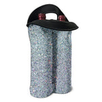 Diamond (NOT Real) Glitter Print Double Neoprene Wine Tote