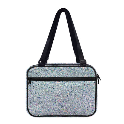 Diamond (NOT Real) Glitter Print Double Strap Bible Bag
