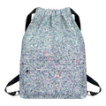 Diamond (NOT Real) Glitter Print Drawstring Backpack