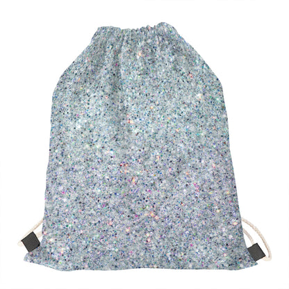 Diamond (NOT Real) Glitter Print Drawstring Bag