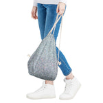 Diamond (NOT Real) Glitter Print Drawstring Bag