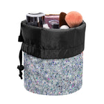 Diamond (NOT Real) Glitter Print Drawstring Makeup Bag