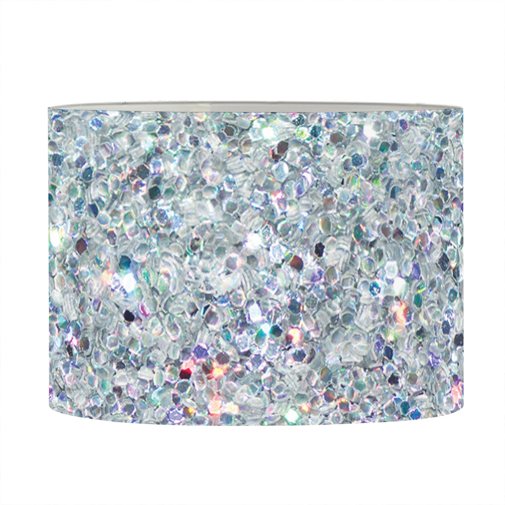 Diamond (NOT Real) Glitter Print Drum Lamp Shade
