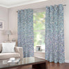 Diamond (NOT Real) Glitter Print Extra Wide Grommet Curtains