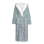 Diamond (NOT Real) Glitter Print Hooded Bathrobe