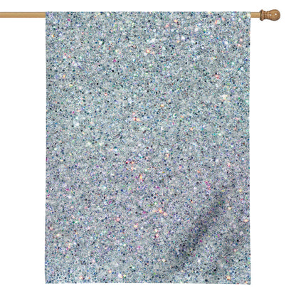 Diamond (NOT Real) Glitter Print House Flag