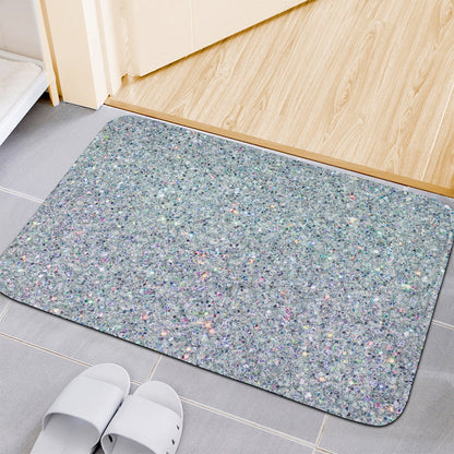 Diamond (NOT Real) Glitter Print Indoor Door Mat